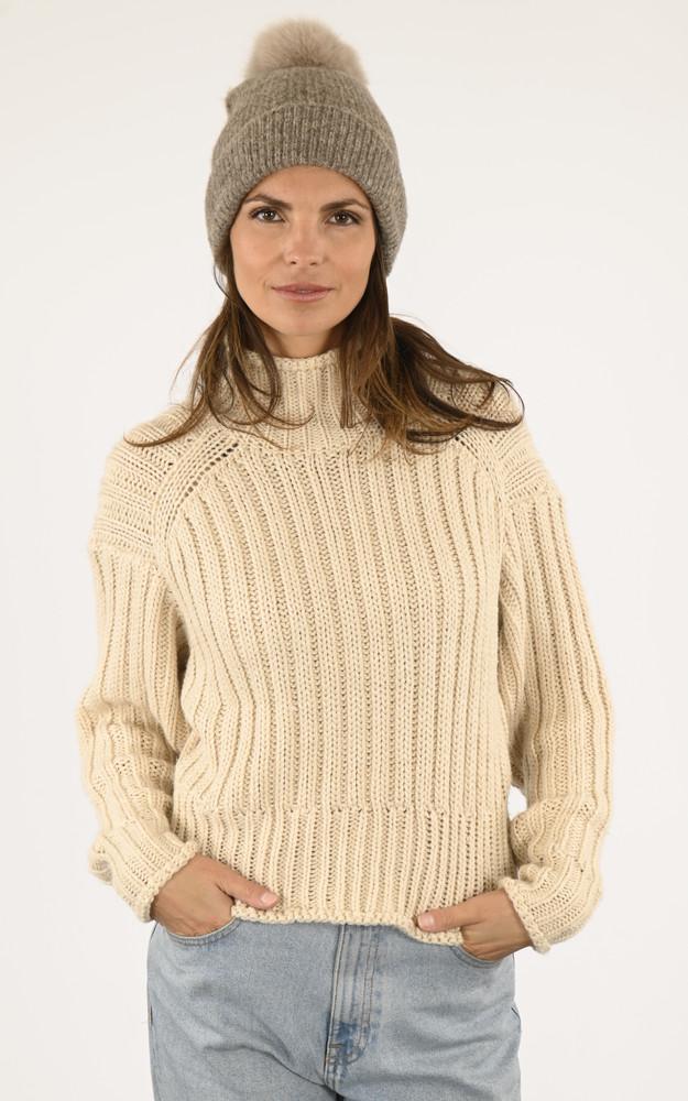 la canadienne Bonnet alpaga et renard taupe