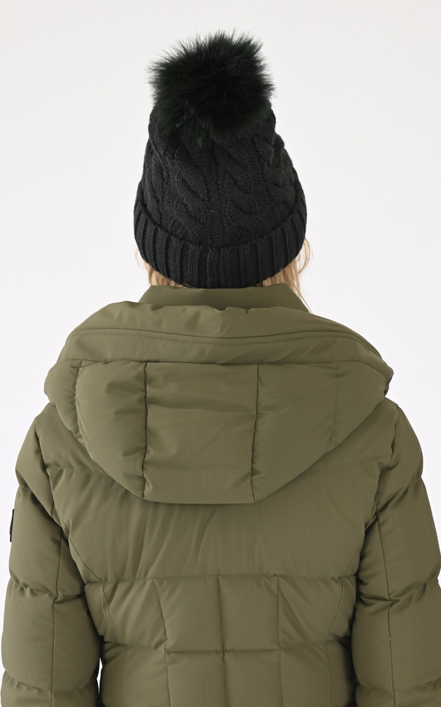 La Canadienne Bonnet Amalie En Laine Vert