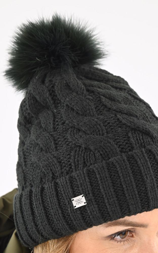 La Canadienne Bonnet Amalie En Laine Vert