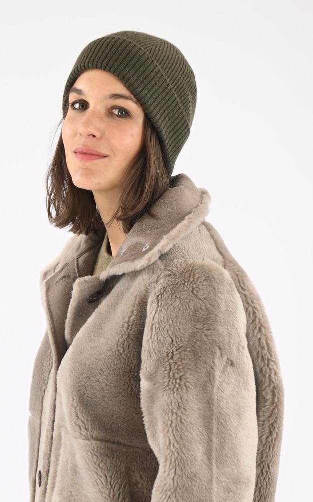 La Canadienne Bonnet Cachemire Bart Kaki