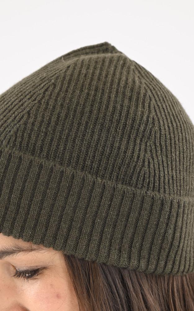 La Canadienne Bonnet Cachemire Bart Kaki