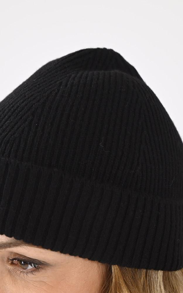 La Canadienne Bonnet Cachemire Bart Noir