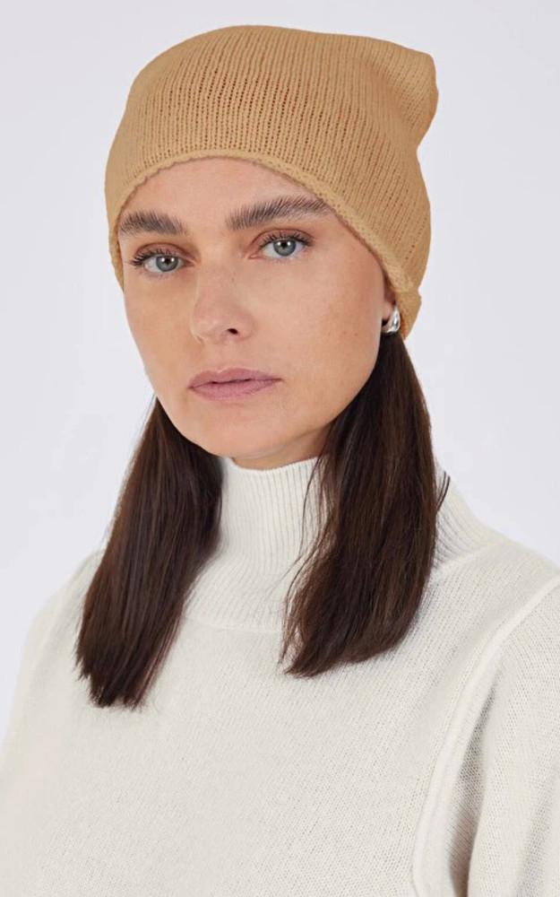 la canadienne Bonnet cachemire camel