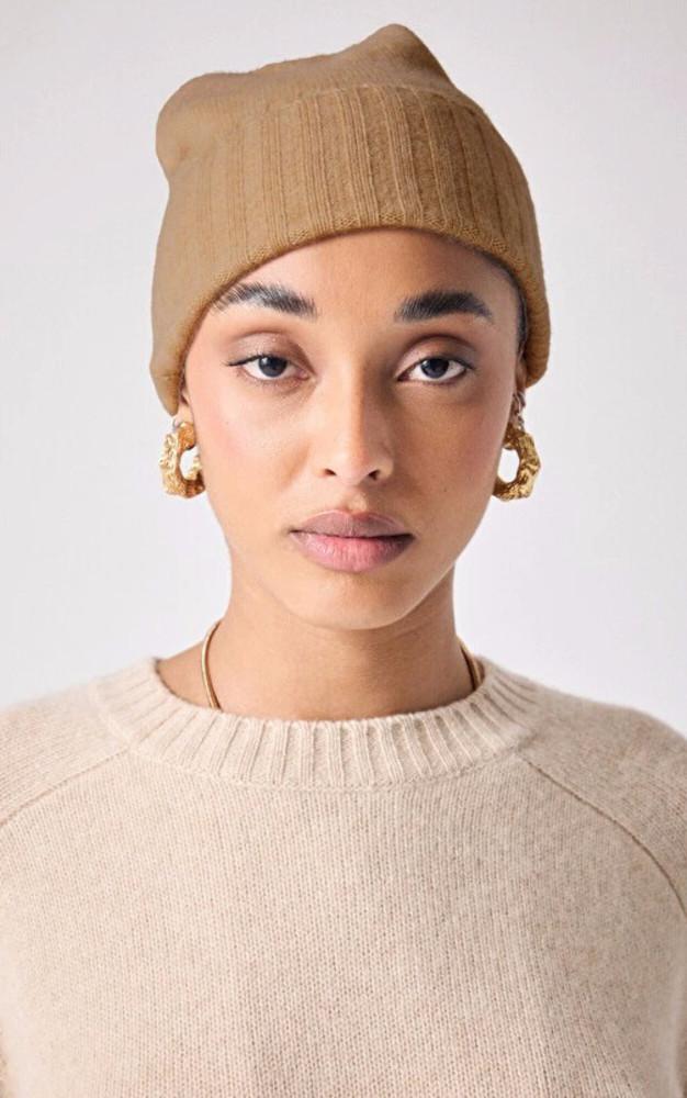 la canadienne Bonnet cachemire camel