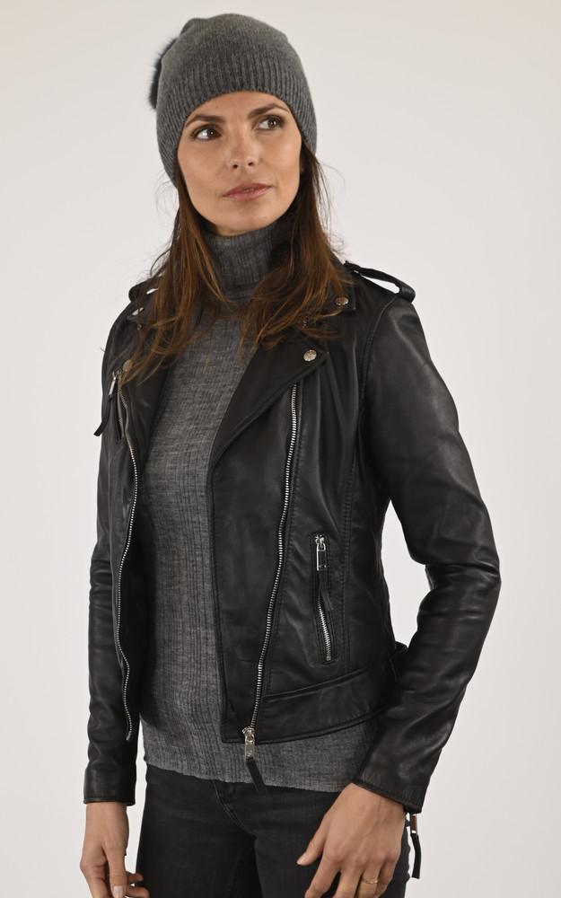 la canadienne Bonnet cachemire et renard gris