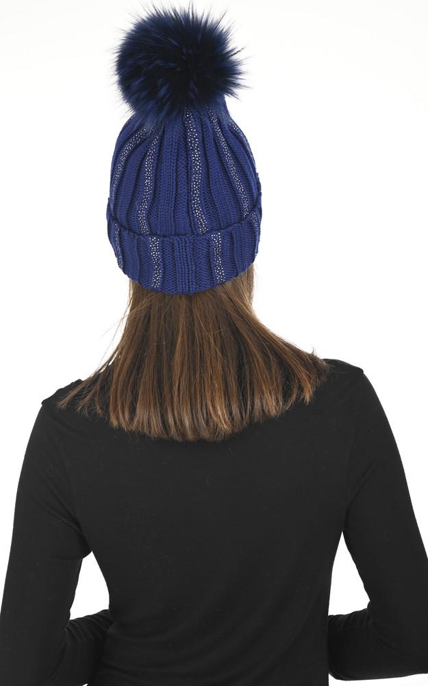 La Canadienne Bonnet En Laine Bleu