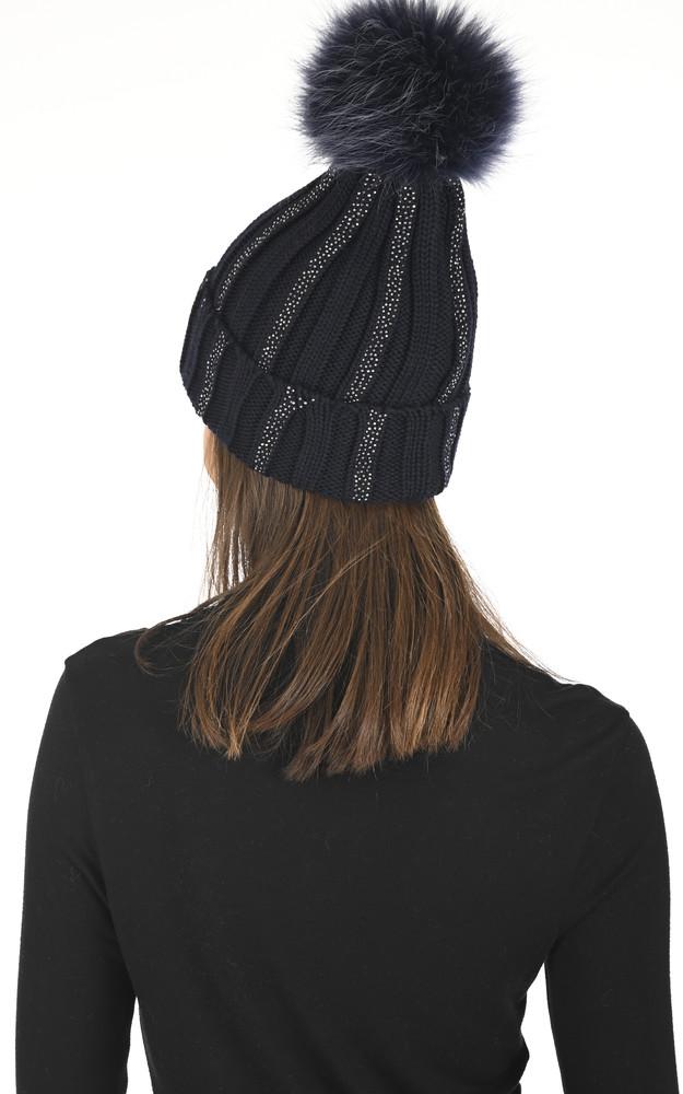 La Canadienne Bonnet En Laine Bleu Marine