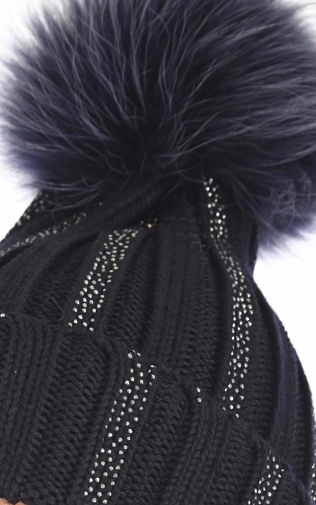 La Canadienne Bonnet En Laine Bleu Marine