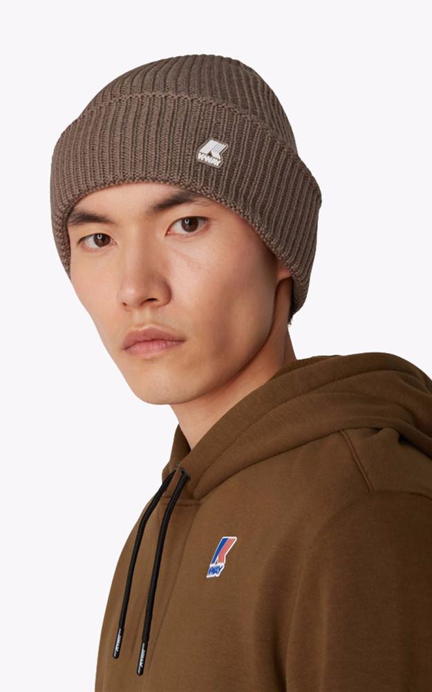 la canadienne Bonnet en laine Brice beige taupe