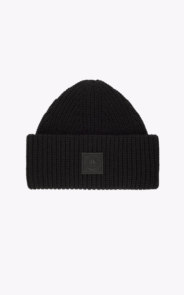 la canadienne Bonnet laine mérinos Mariner noir