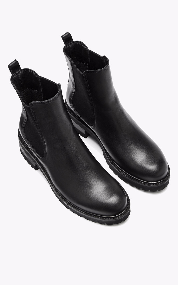 La Canadienne Boots Cuir Conner Noir