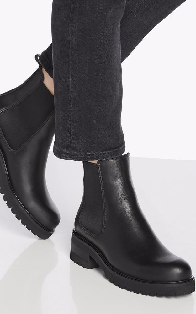 la canadienne Boots cuir Conner noir
