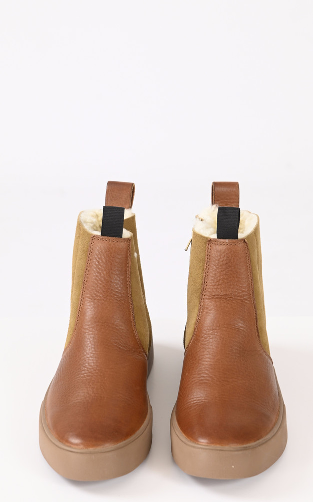 La Canadienne Boots Cuir De Mouton Camel