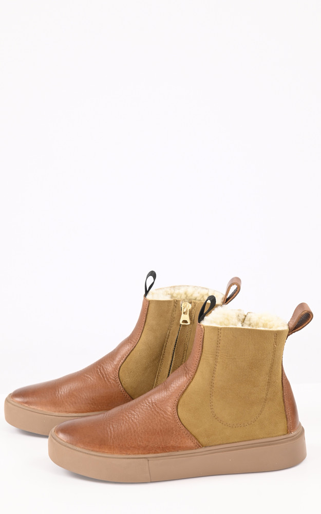 La Canadienne Boots Cuir De Mouton Camel