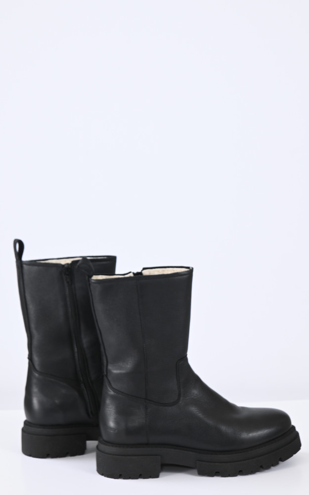 La Canadienne Boots Cuir Fourré Mouton AL466