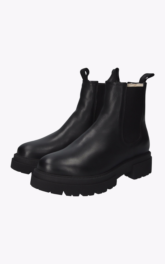 La Canadienne Boots Fourrées AL412 Agneau Noires