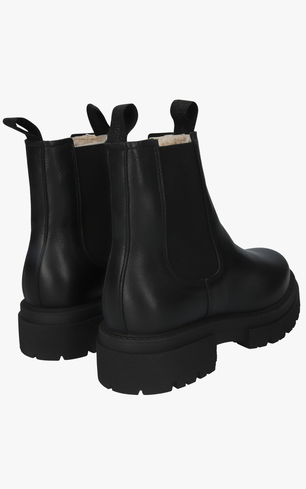 La Canadienne Boots Fourrées AL412 Agneau Noires