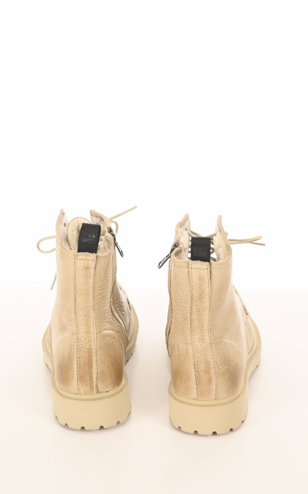 La Canadienne Boots Fourrées WL02 Cuir Beige