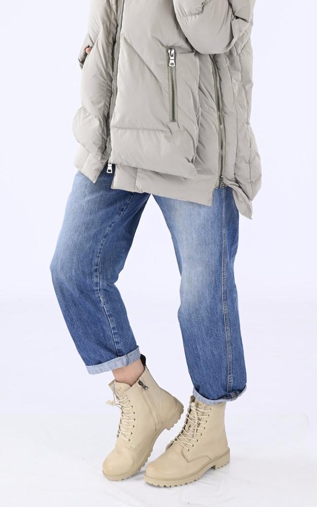 la canadienne Boots fourrées WL02 cuir beige