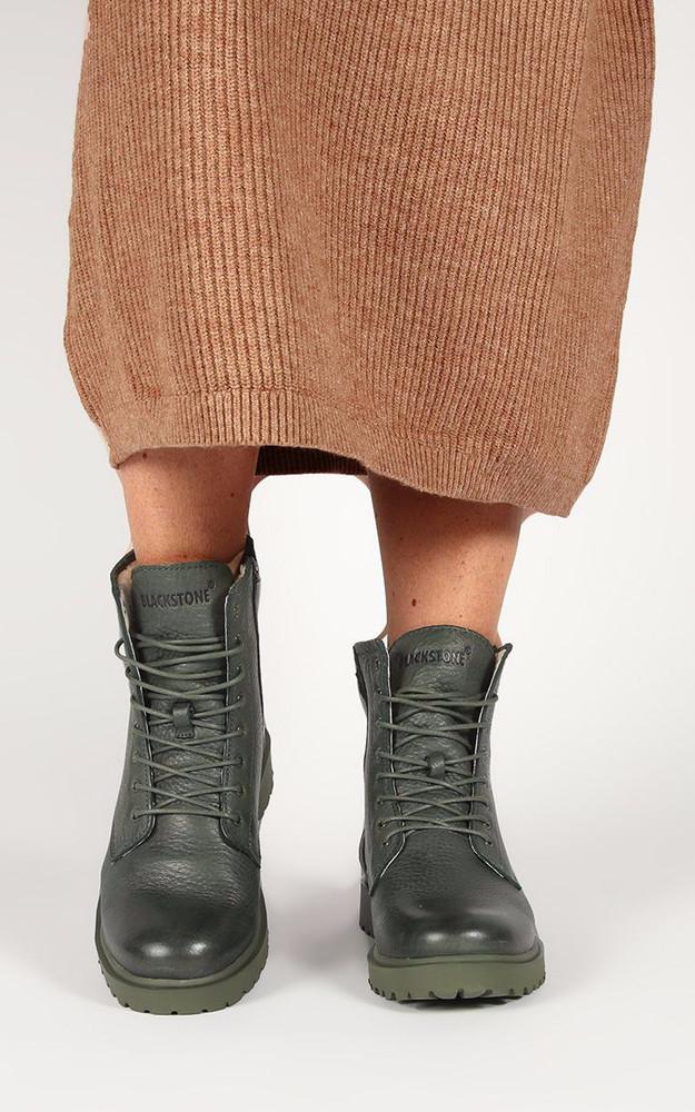 La Canadienne Boots Fourrées WL02 Cuir Kaki