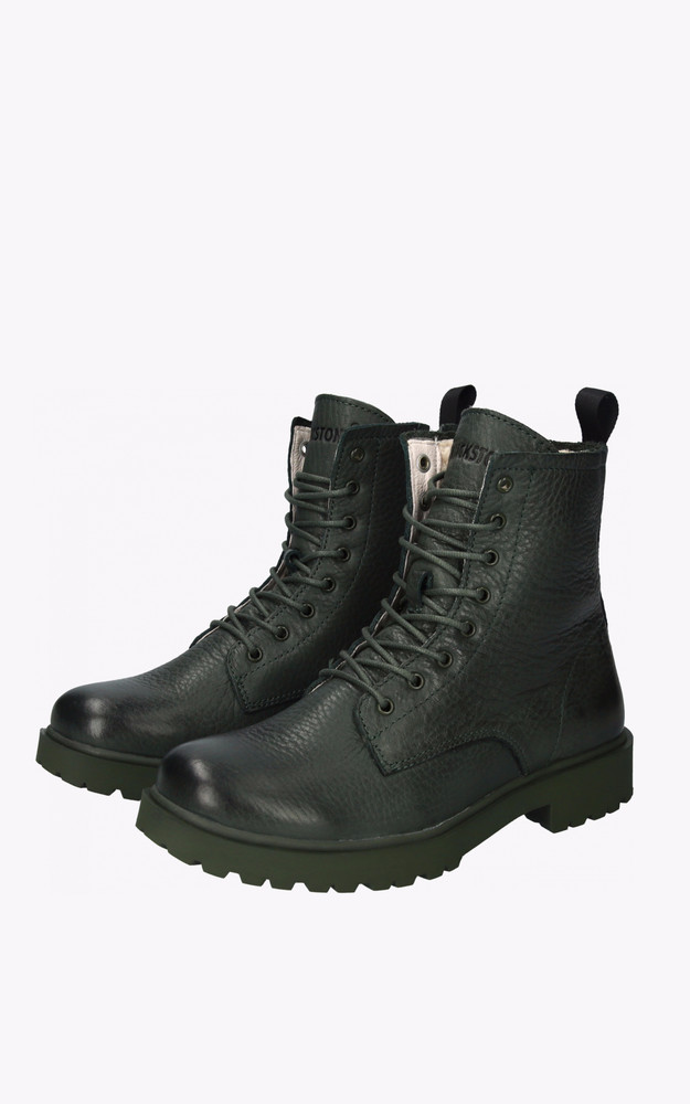 La Canadienne Boots Fourrées WL02 Cuir Kaki