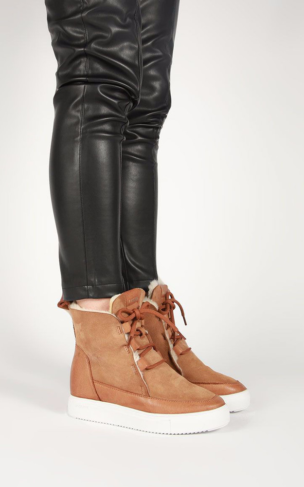 La Canadienne Boots Fourrées YL56 Nubuck Camel