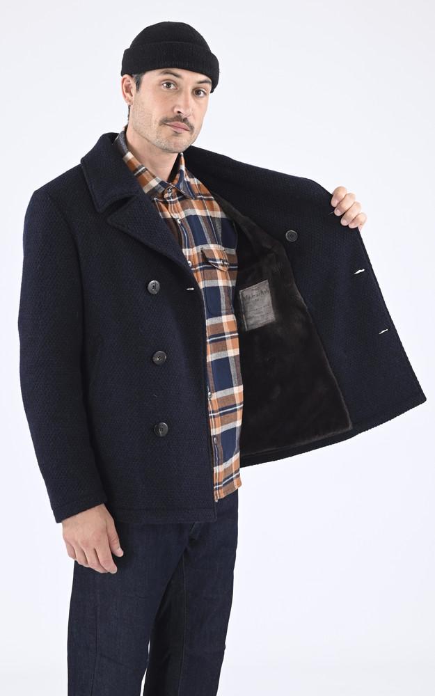 La Canadienne Caban Chic Laine Marine