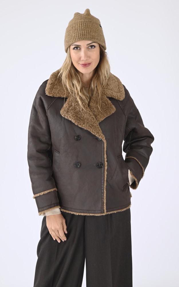 La Canadienne Caban Laine Edwin Marron