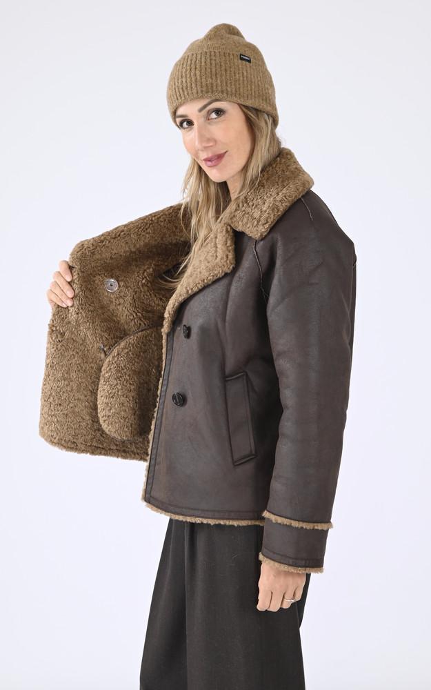 La Canadienne Caban Laine Edwin Marron