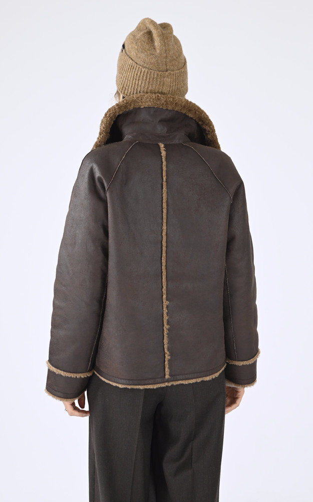 La Canadienne Caban Laine Edwin Marron