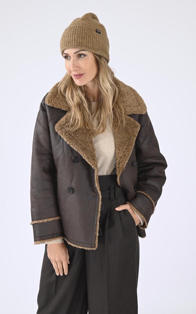 La Canadienne Caban Laine Edwin Marron