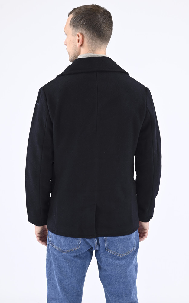 La Canadienne Caban Laine Seacoat Bleu Marine