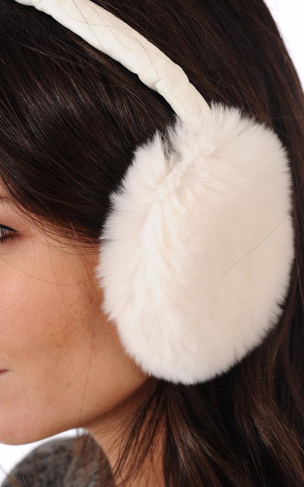 La Canadienne Cache-oreilles Lapin Rex Blanc