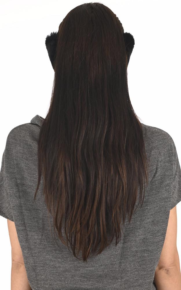 La Canadienne Cache-oreilles Lapin Rex Noir