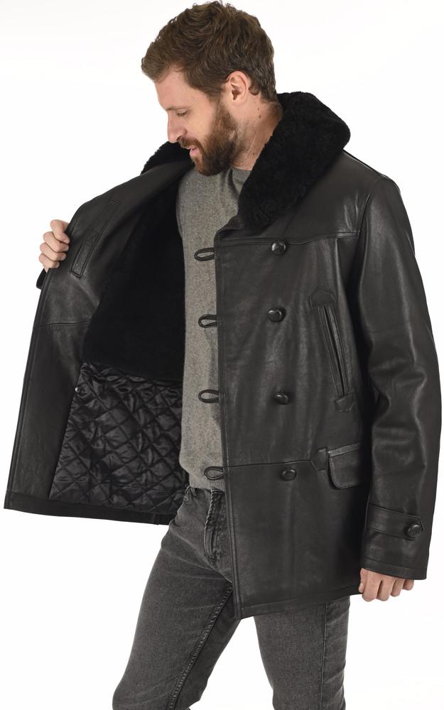 La Canadienne Canadienne Cuir Agneau Noir