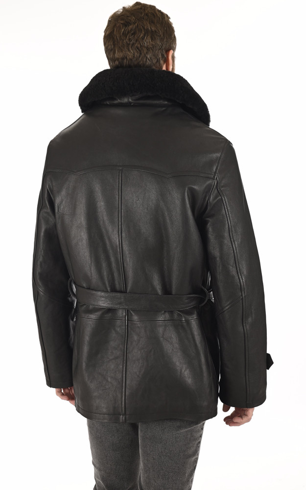 La Canadienne Canadienne Cuir Agneau Noir