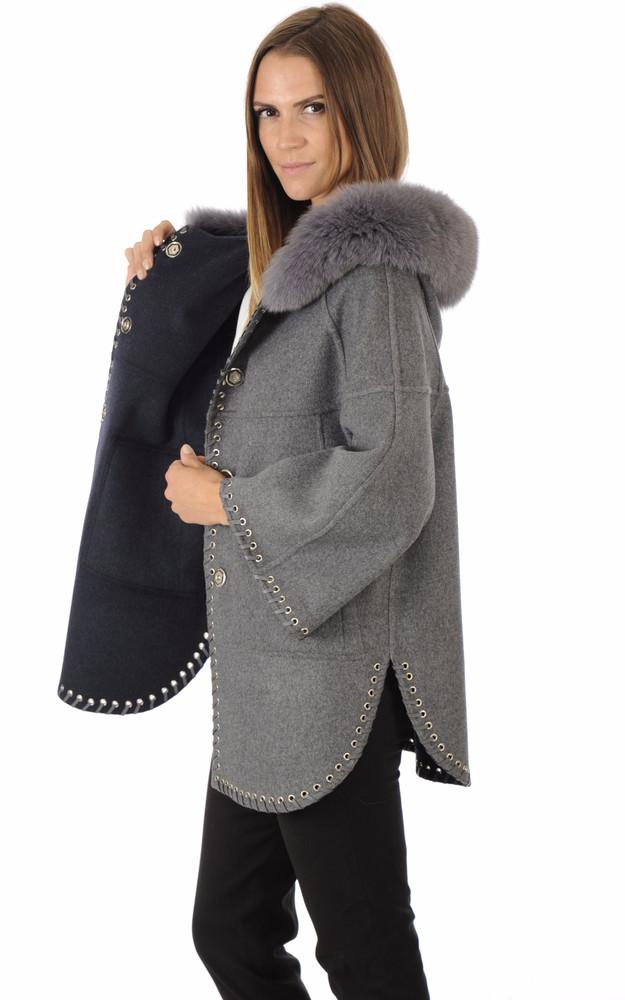 La Canadienne Cape Cachemire Et Renard