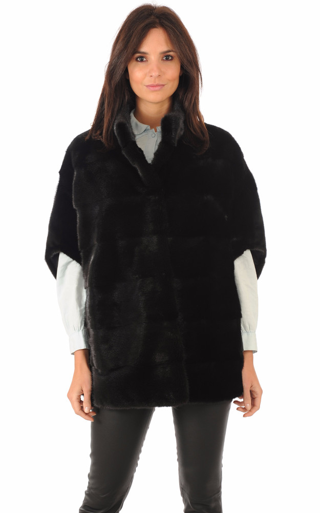 La Canadienne Cape Vison Noir De Copenhague