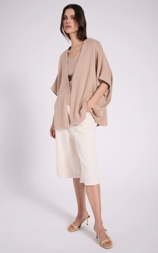 La Canadienne Cardigan Coton Et Cachemire Beige