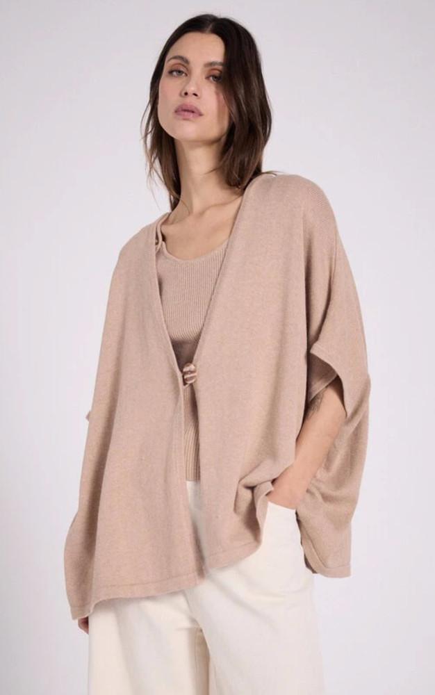 la canadienne Cardigan coton et cachemire beige