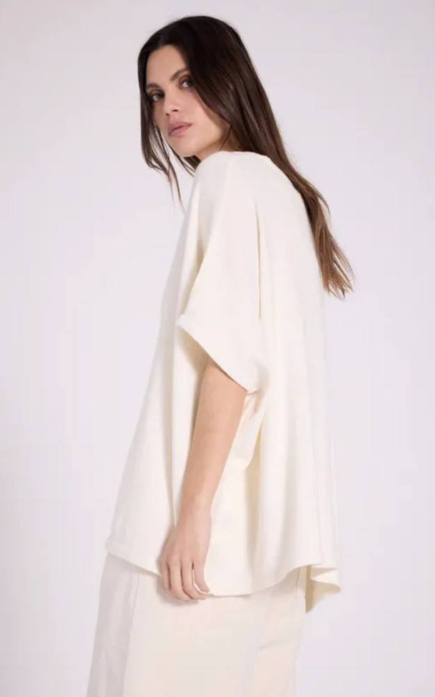 La Canadienne Cardigan Coton Et Cachemire Blanc