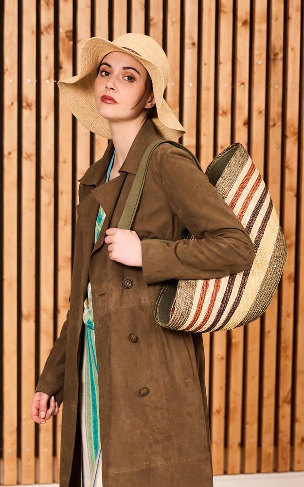La Canadienne Chapeau En Raphia Bacon Beige
