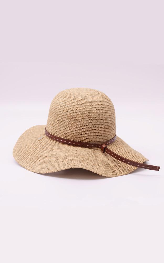 La Canadienne Chapeau En Raphia Bacon Beige