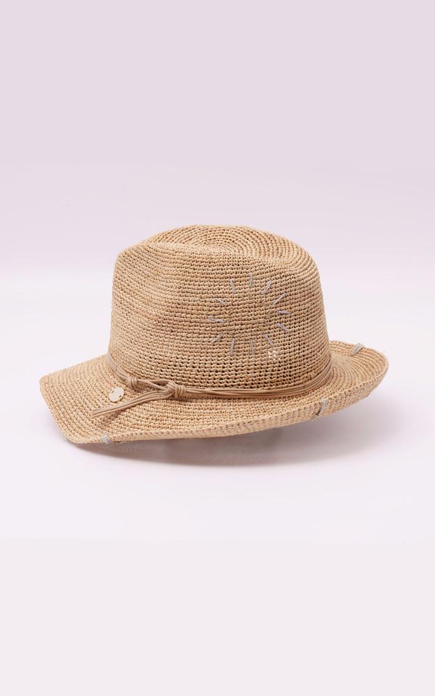 La Canadienne Chapeau En Raphia Tiziano Beige