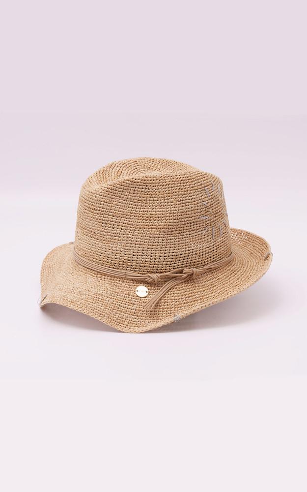 la canadienne Chapeau en raphia Tiziano beige