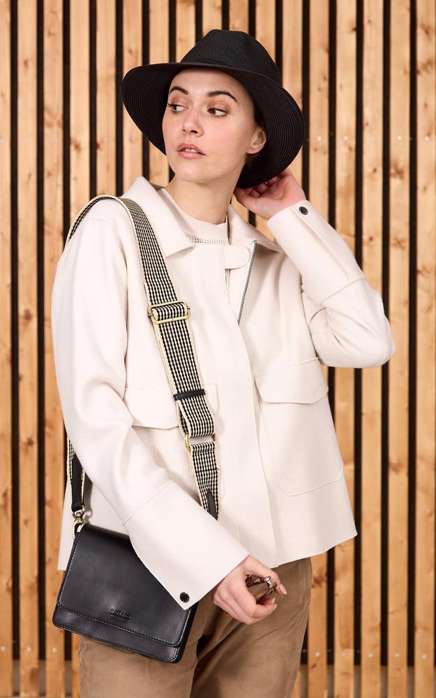 La Canadienne Chapeau Tressé Leonardo Noir