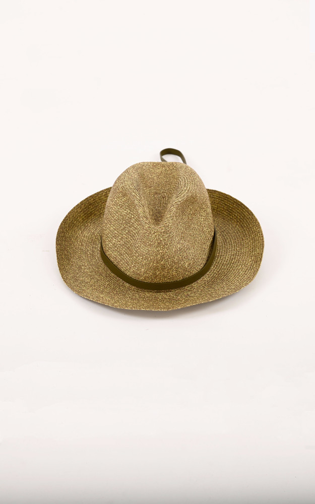 la canadienne Chapeau tressé Leonardo olive