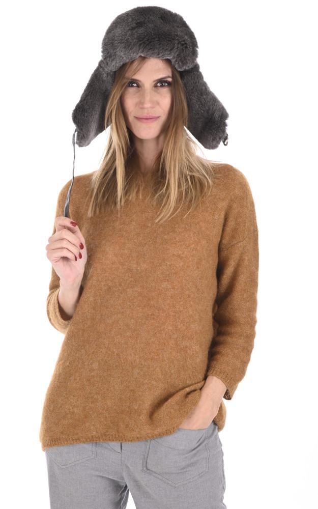 la canadienne Chapka en lapin rex marron