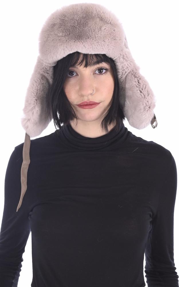 La Canadienne Chapka En Lapin Rex Taupe