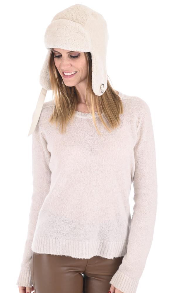 la canadienne Chapka laine mérinos beige